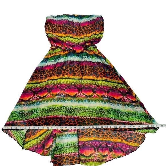 10/$25🦋 Marquis Multicolor Hi-Lo Tube Dress - Size Large - Picture 12 of 14